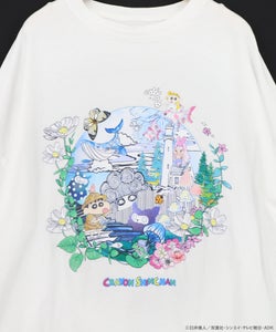 クレヨンしんちゃん×ScoLar 不思議な夏の花柄T-17