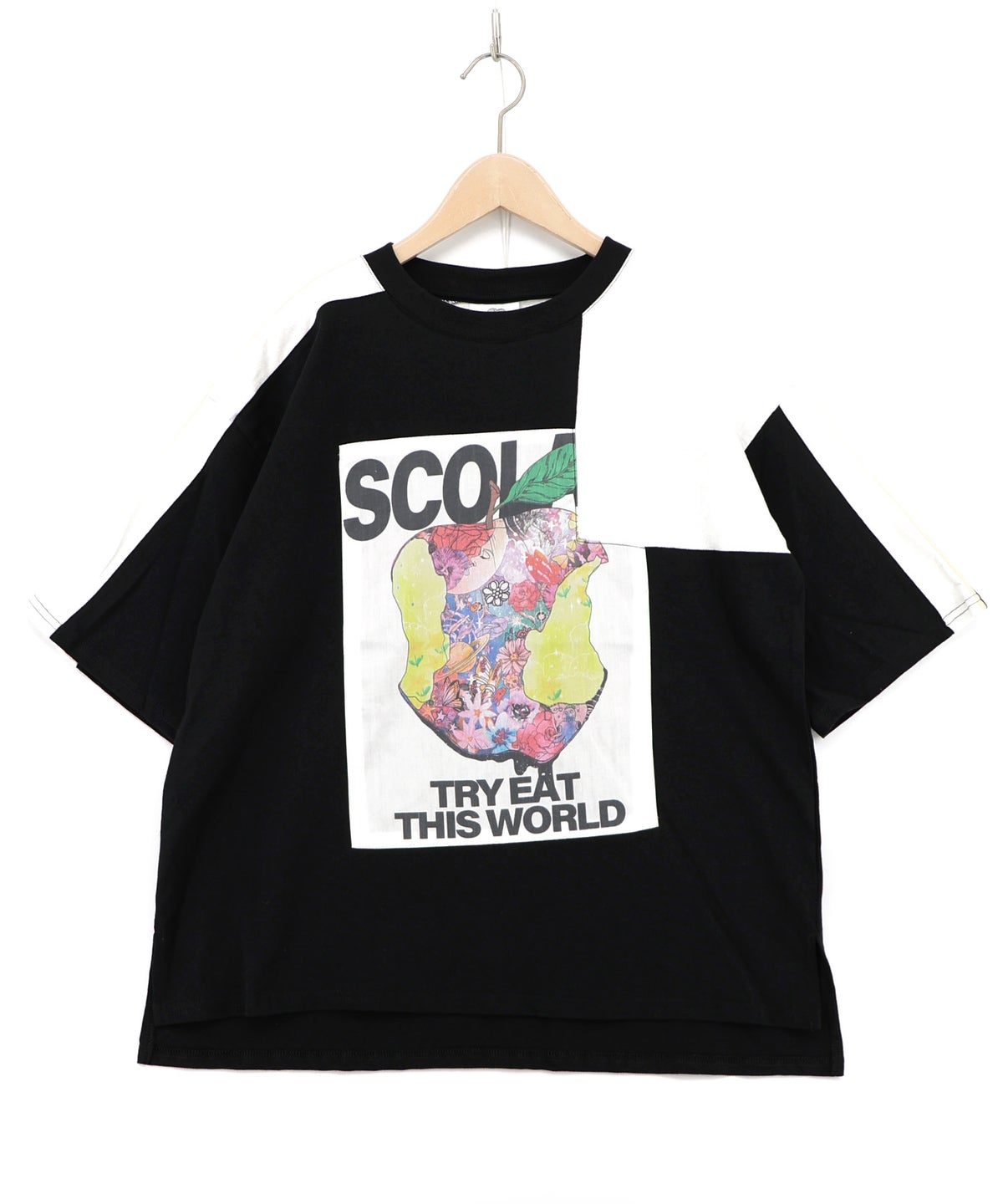 世界を味わう配色Tシャツ-11