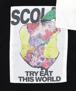 世界を味わう配色Tシャツ-13