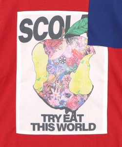 世界を味わう配色Tシャツ-16