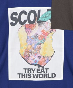 世界を味わう配色Tシャツ-19
