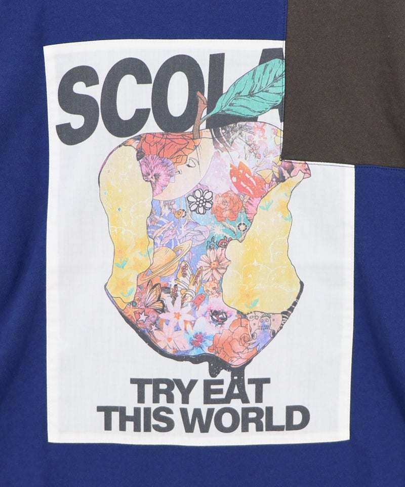 世界を味わう配色Tシャツ-19