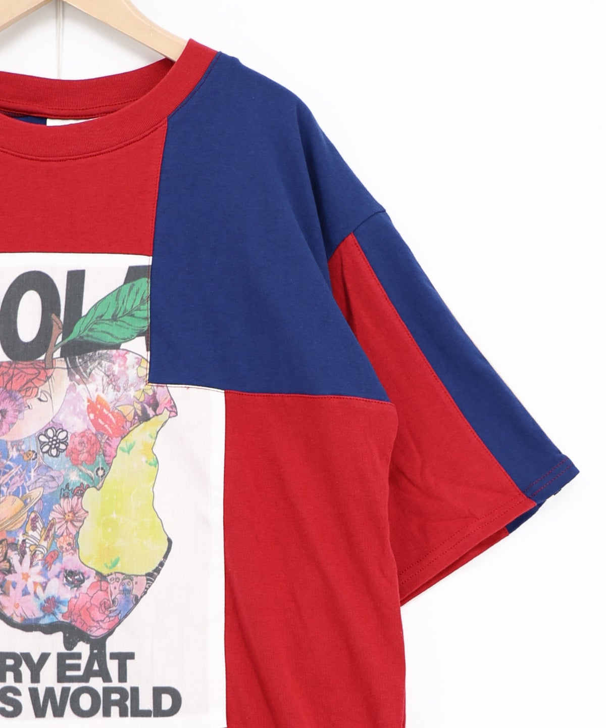 世界を味わう配色Tシャツ-21