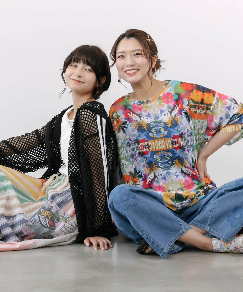 3柄展開 シアー天竺Tシャツ-9