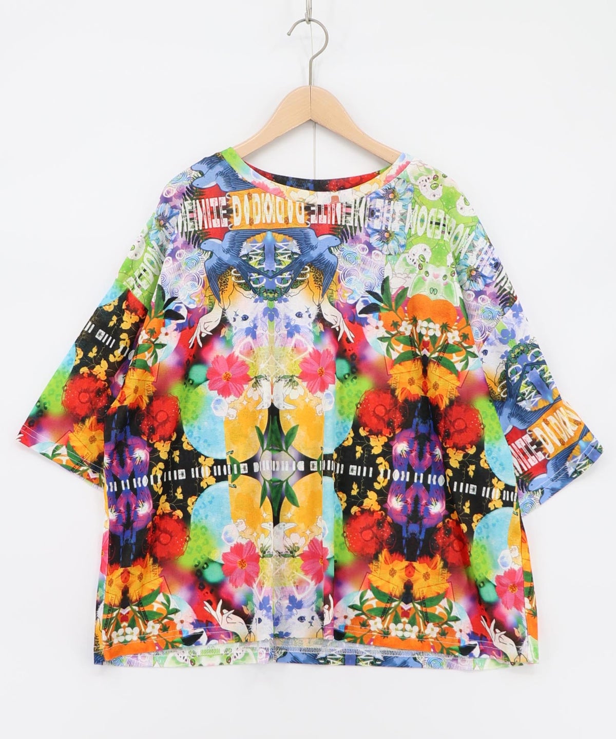 3柄展開 シアー天竺Tシャツ-10