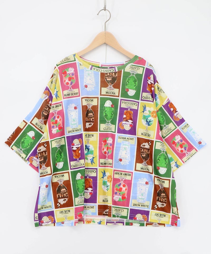 3柄展開 シアー天竺Tシャツ-14