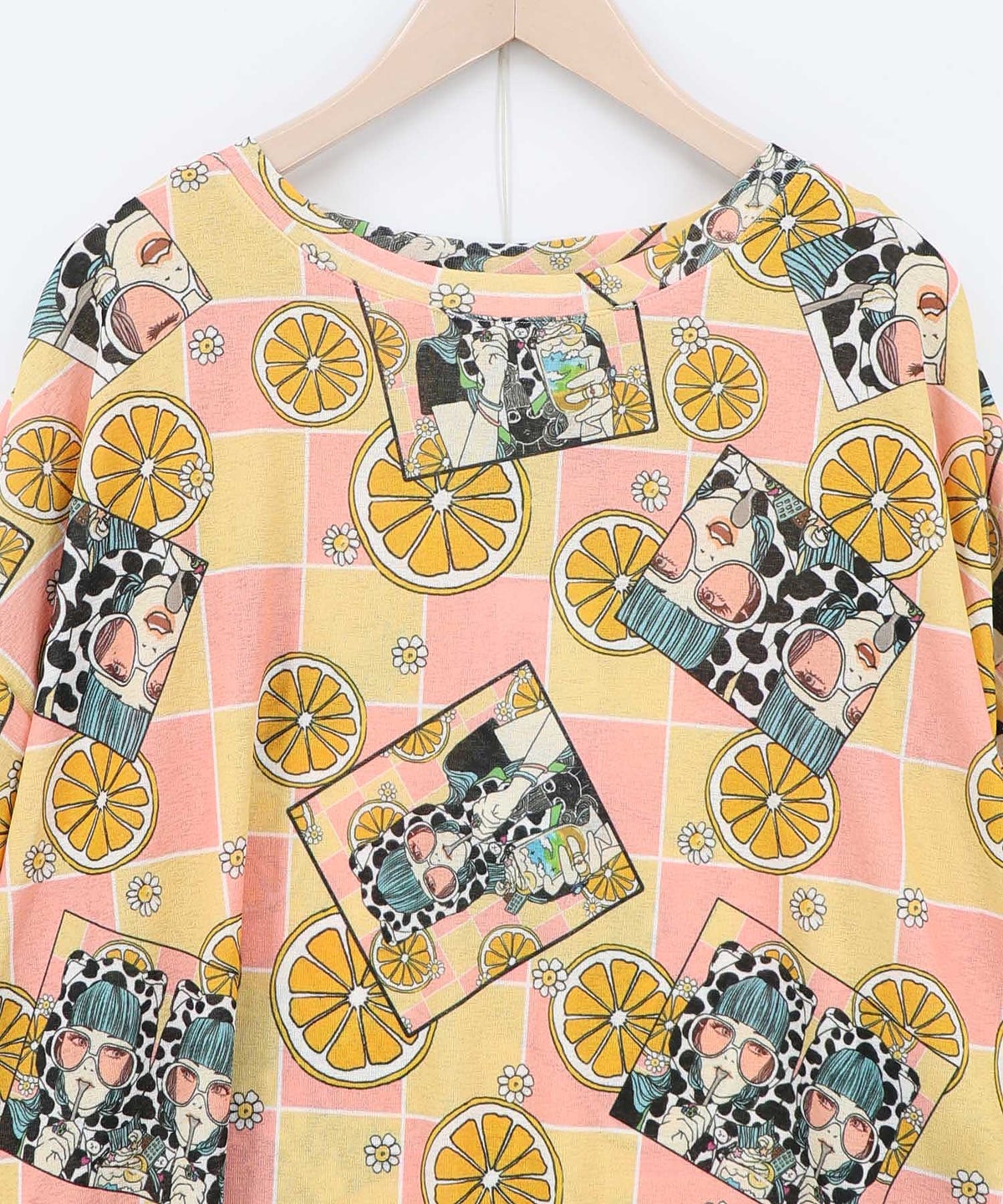 3柄展開 シアー天竺Tシャツ-16