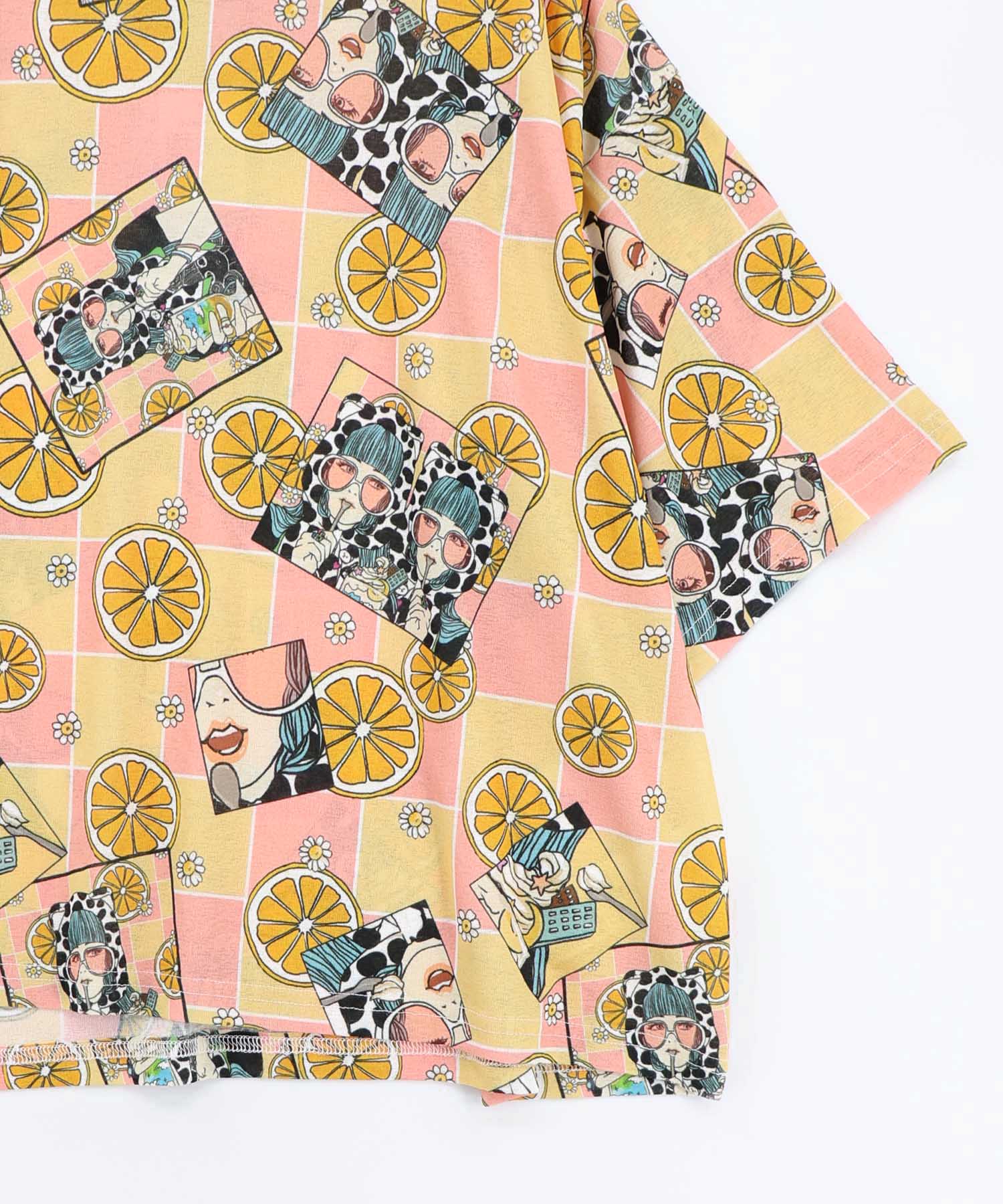 162690：3柄展開 シアー天竺Tシャツの通販-ScoLar