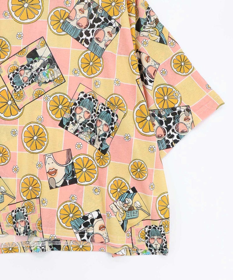 3柄展開 シアー天竺Tシャツ-18