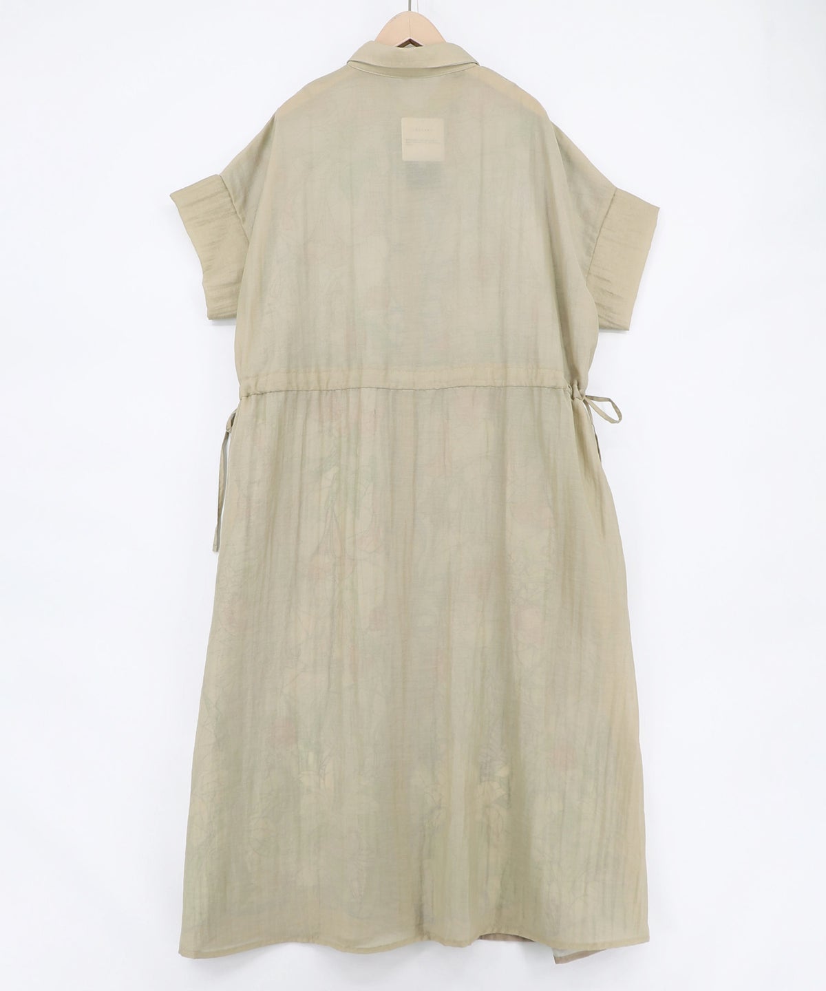 ステンドグラス風花柄シャツワンピース-19