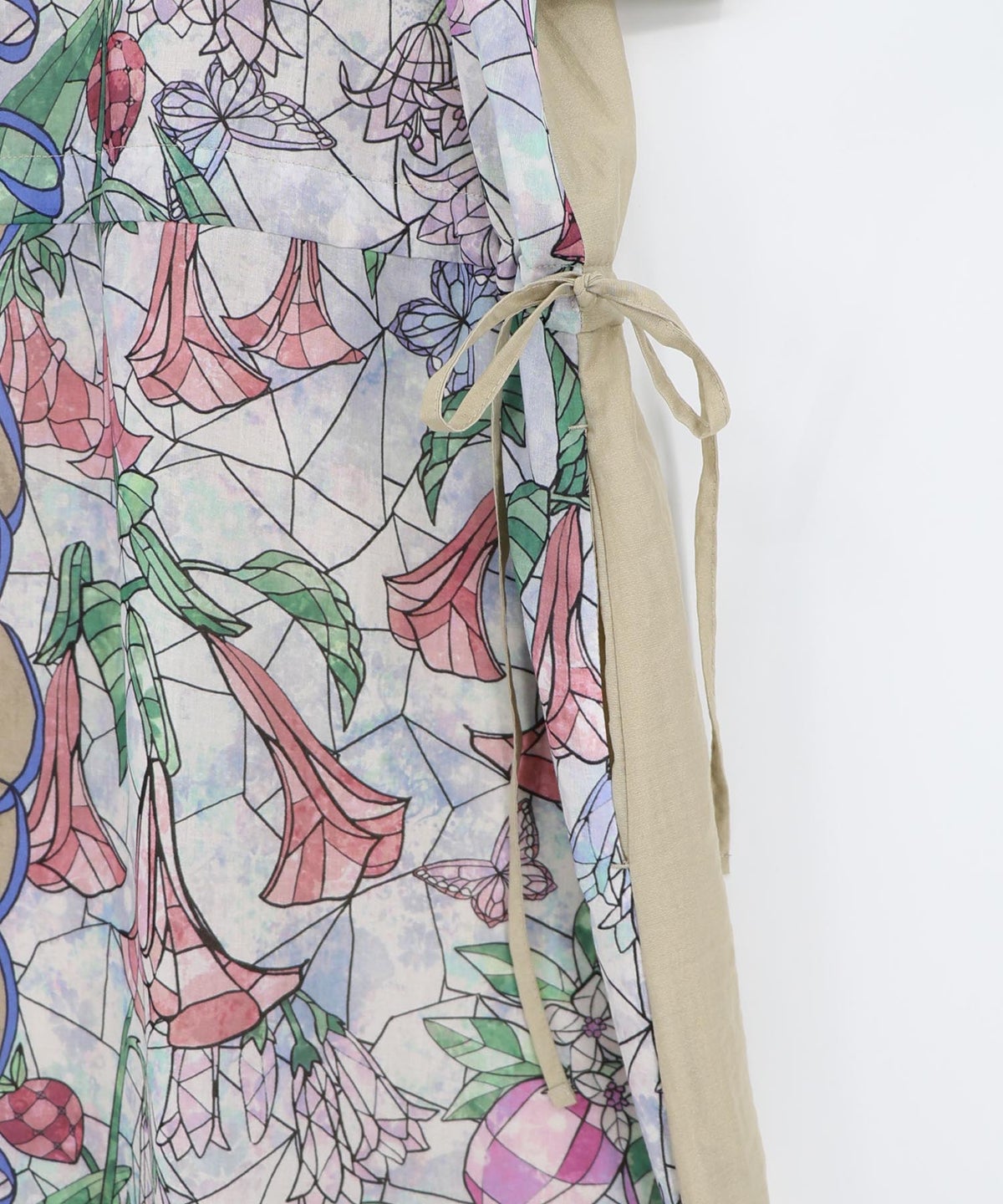 ステンドグラス風花柄シャツワンピース-23
