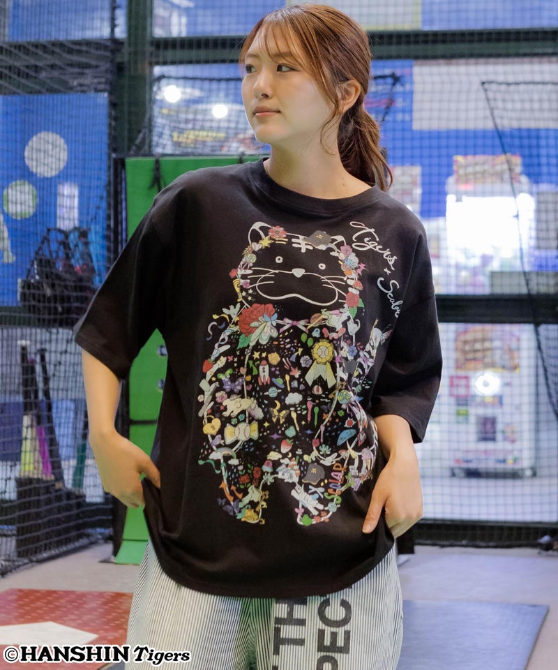 阪神タイガース×ScoLar コラージュ柄Tシャツ-1