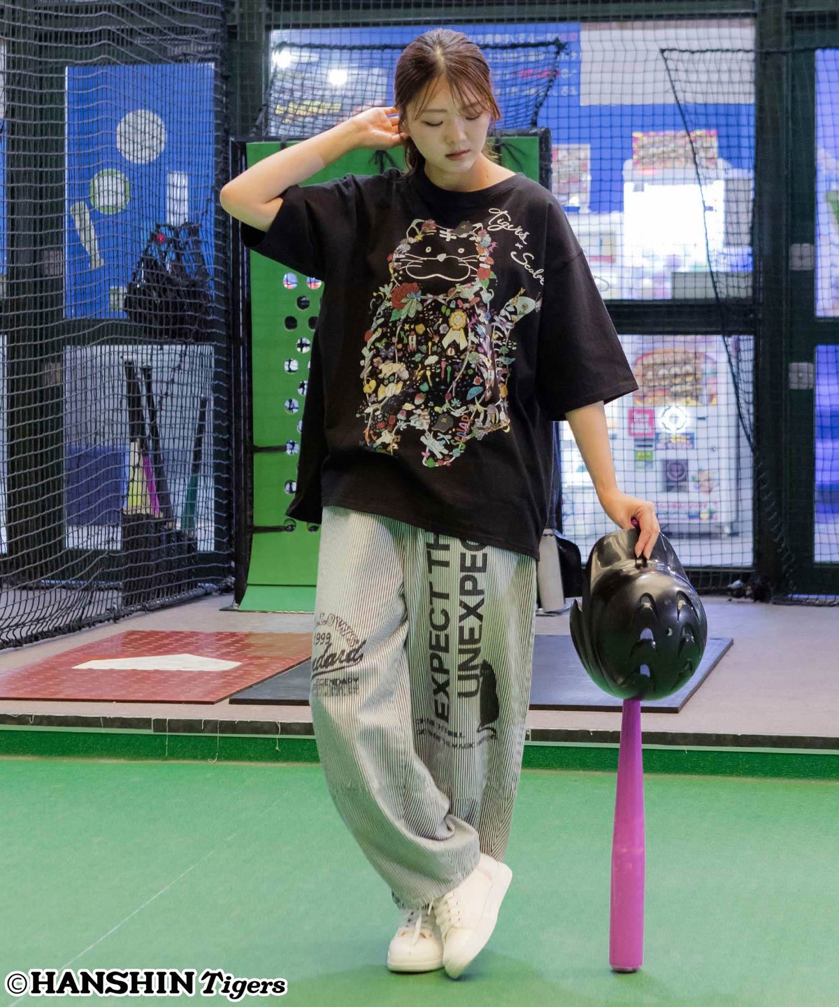 阪神タイガース×ScoLar コラージュ柄Tシャツ-3