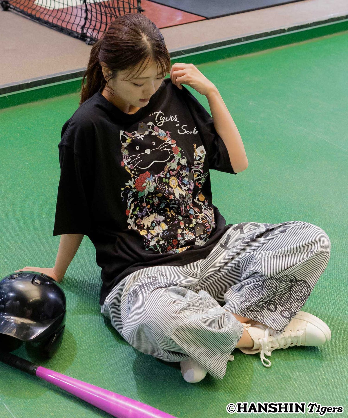 阪神タイガース×ScoLar コラージュ柄Tシャツ-5