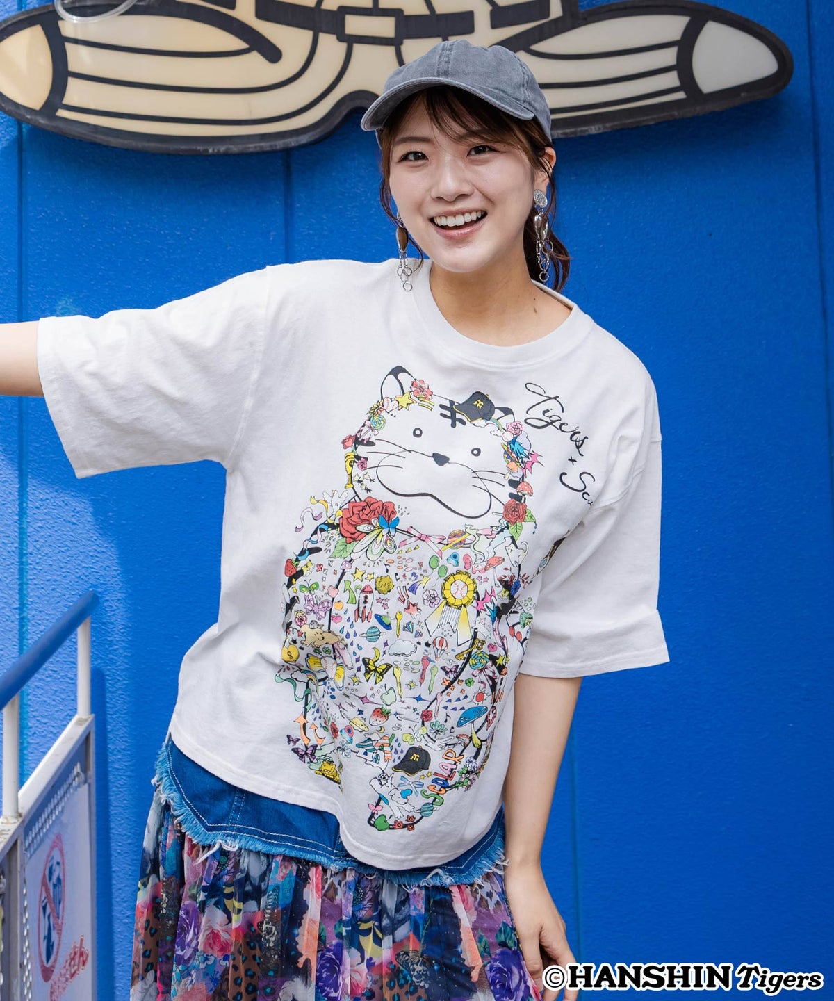 阪神タイガース×ScoLar コラージュ柄Tシャツ-7