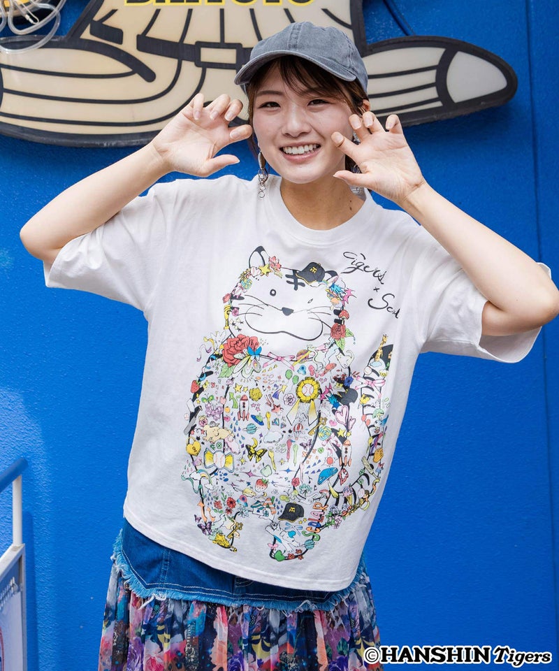 阪神タイガース×ScoLar コラージュ柄Tシャツ-9