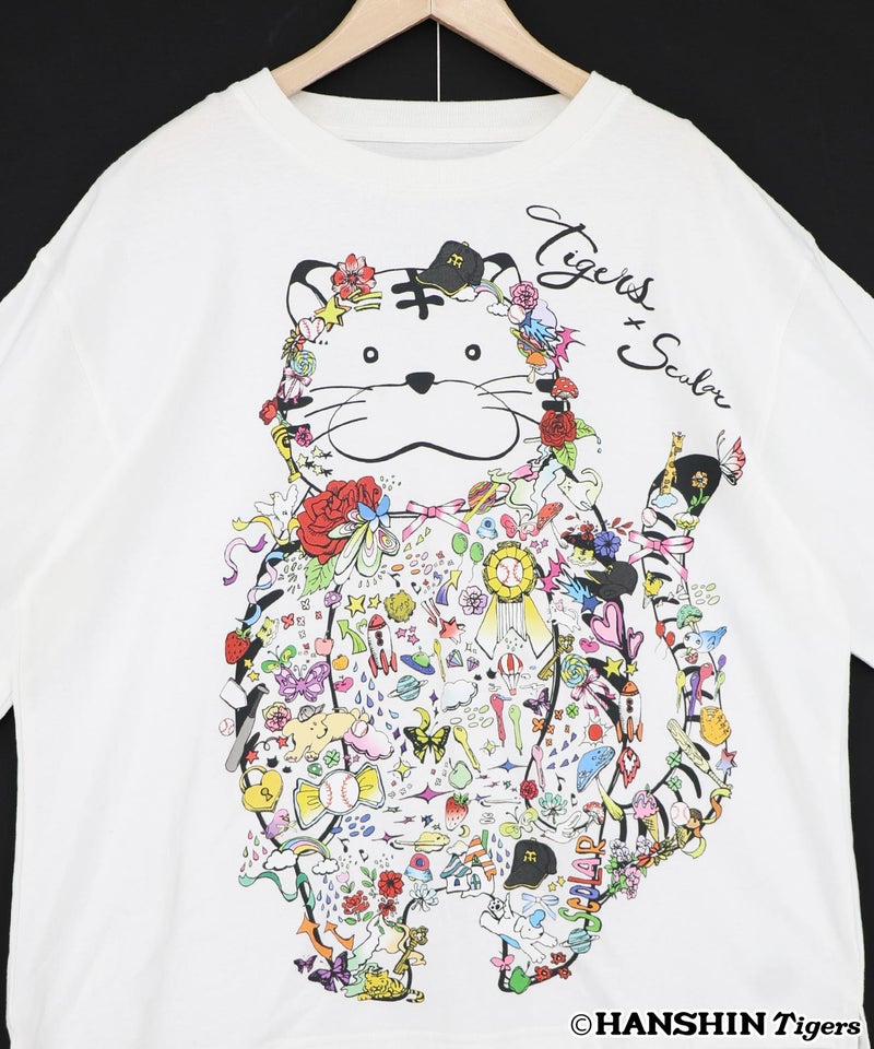 阪神タイガース×ScoLar コラージュ柄Tシャツ-13