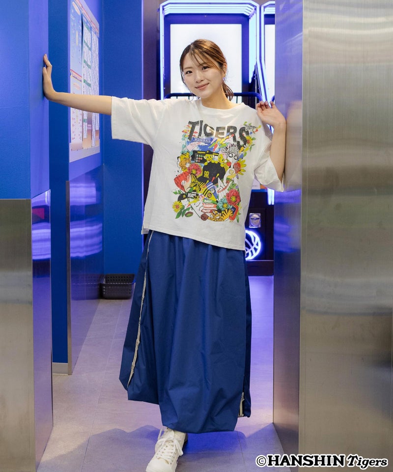 阪神タイガース×ScoLar スカラーと阪神タイガースMIXした柄Tシャツ-4