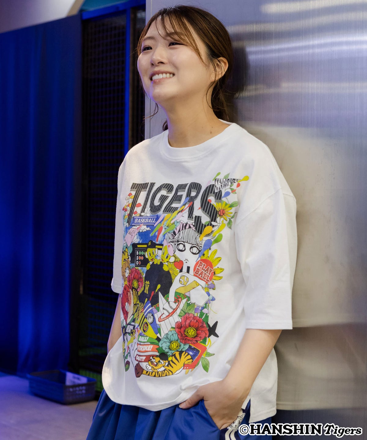 阪神タイガース×ScoLar スカラーと阪神タイガースMIXした柄Tシャツ-6
