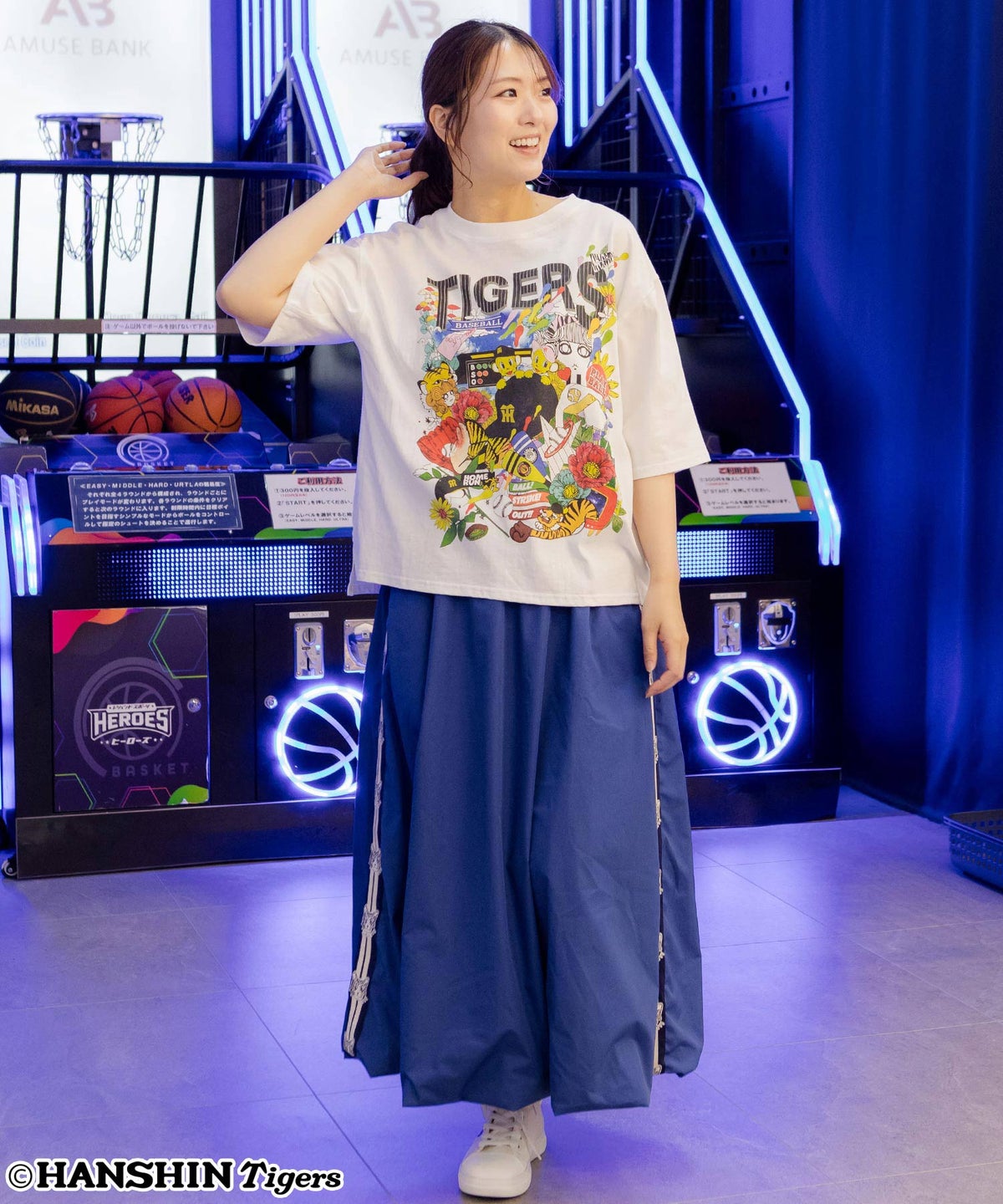 阪神タイガース×ScoLar スカラーと阪神タイガースMIXした柄Tシャツ-7