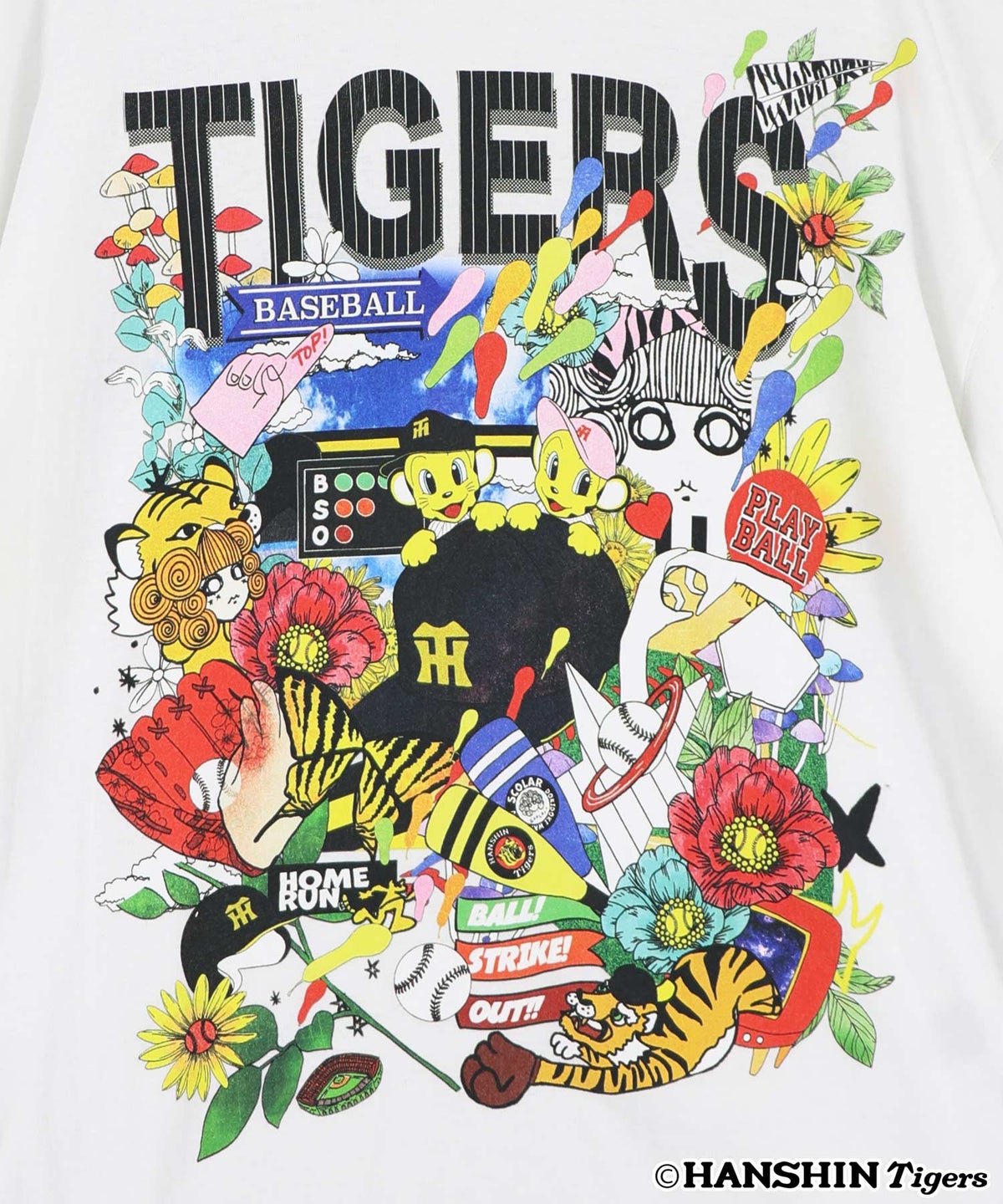 阪神タイガース×ScoLar スカラーと阪神タイガースMIXした柄Tシャツ-13