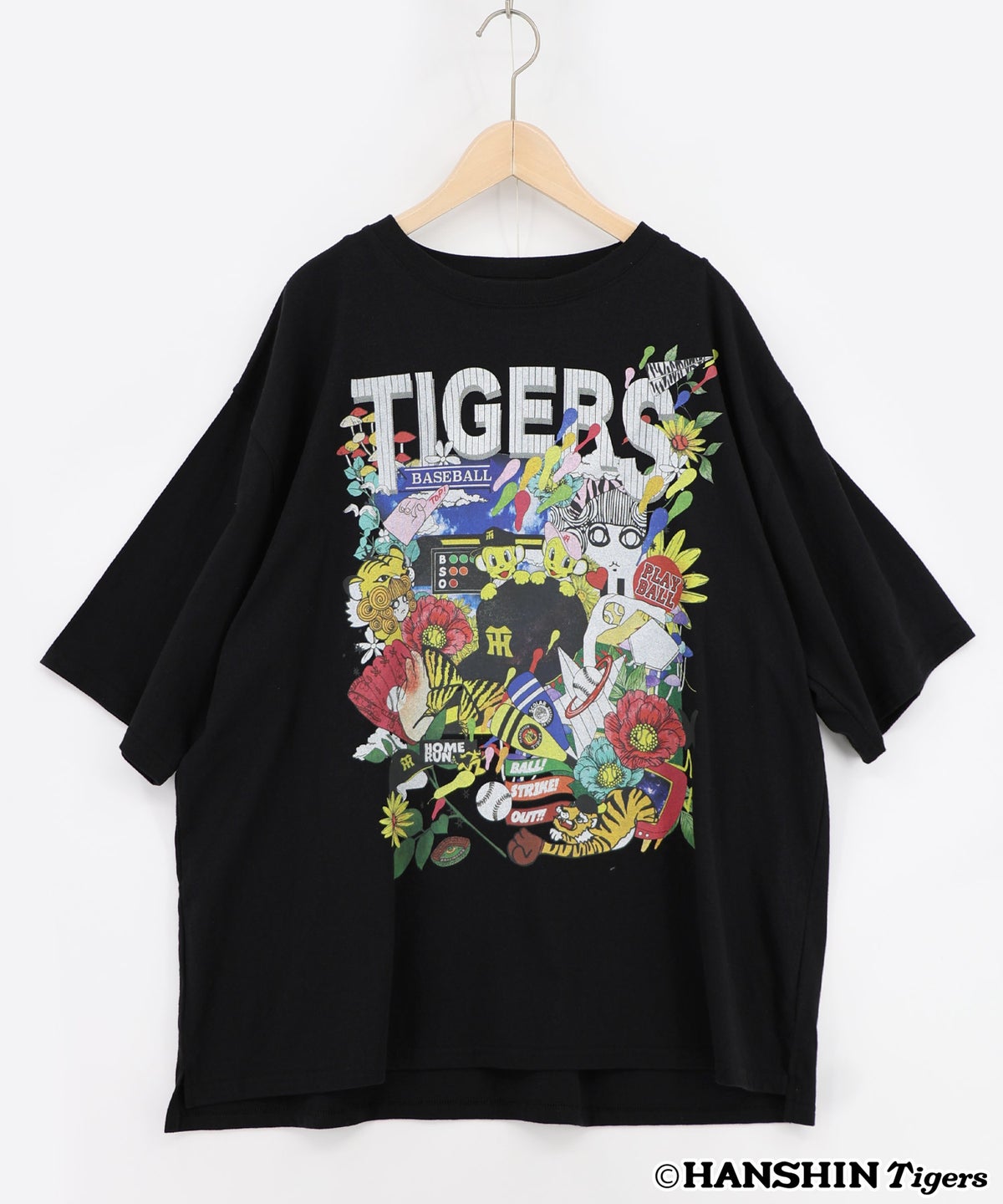 阪神タイガース×ScoLar スカラーと阪神タイガースMIXした柄Tシャツ-14