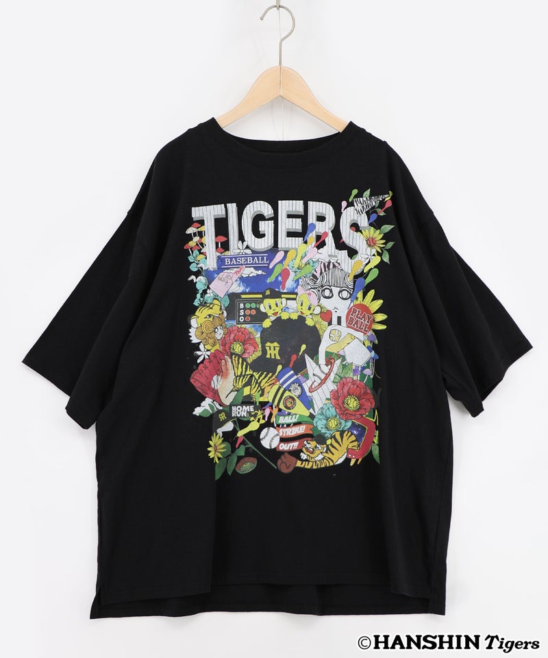 阪神タイガース×ScoLar スカラーと阪神タイガースMIXした柄Tシャツ-14