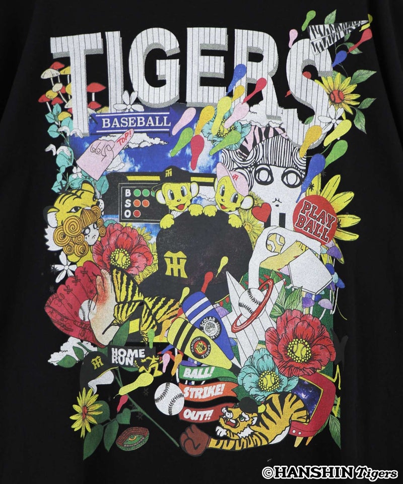 阪神タイガース×ScoLar スカラーと阪神タイガースMIXした柄Tシャツ-16