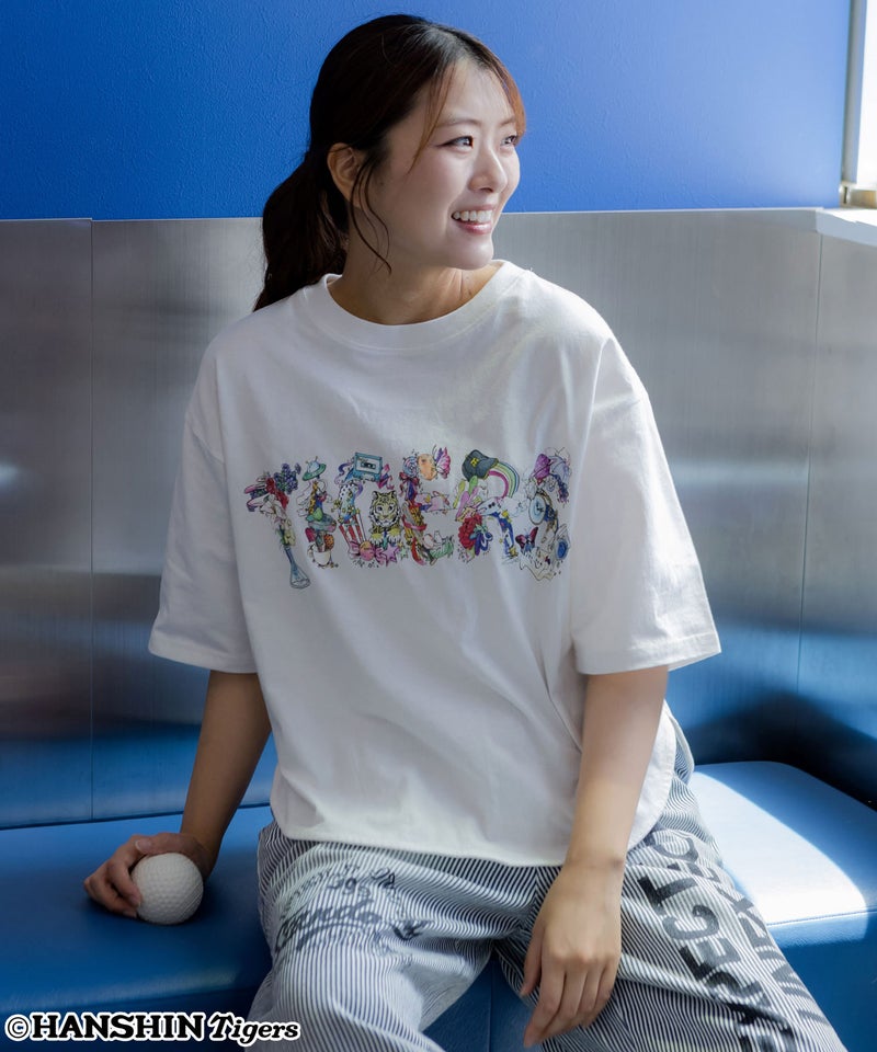 阪神タイガース×ScoLar ロゴ柄Ｔシャツ-1
