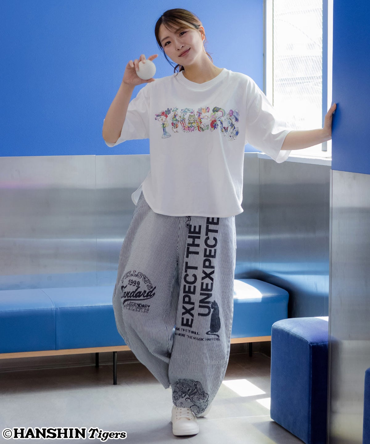 阪神タイガース×ScoLar ロゴ柄Ｔシャツ-3