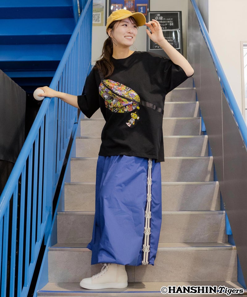 阪神タイガース×ScoLar バッグ付きトラッキー刺繍Tシャツ-2
