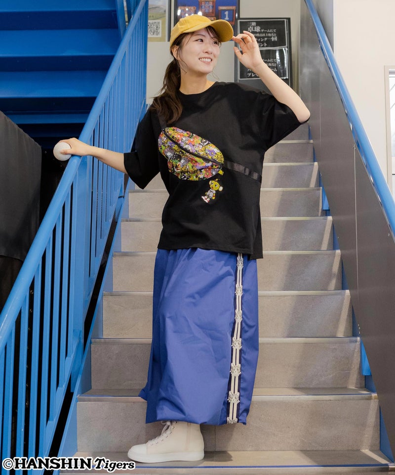 阪神タイガース×ScoLar バッグ付きトラッキー刺繍Tシャツ-3