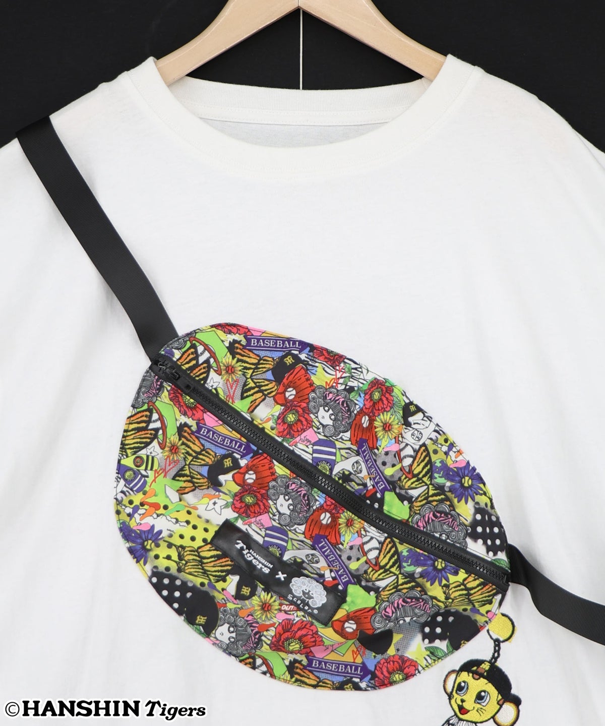 阪神タイガース×ScoLar バッグ付きトラッキー刺繍Tシャツ-14