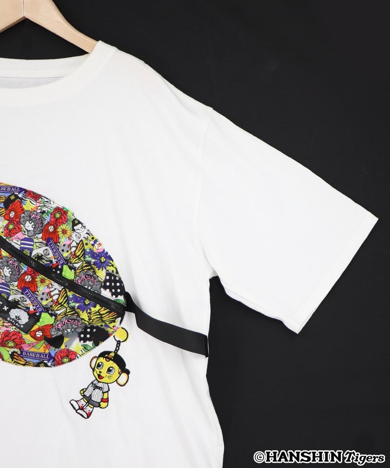 阪神タイガース×ScoLar バッグ付きトラッキー刺繍Tシャツ-15