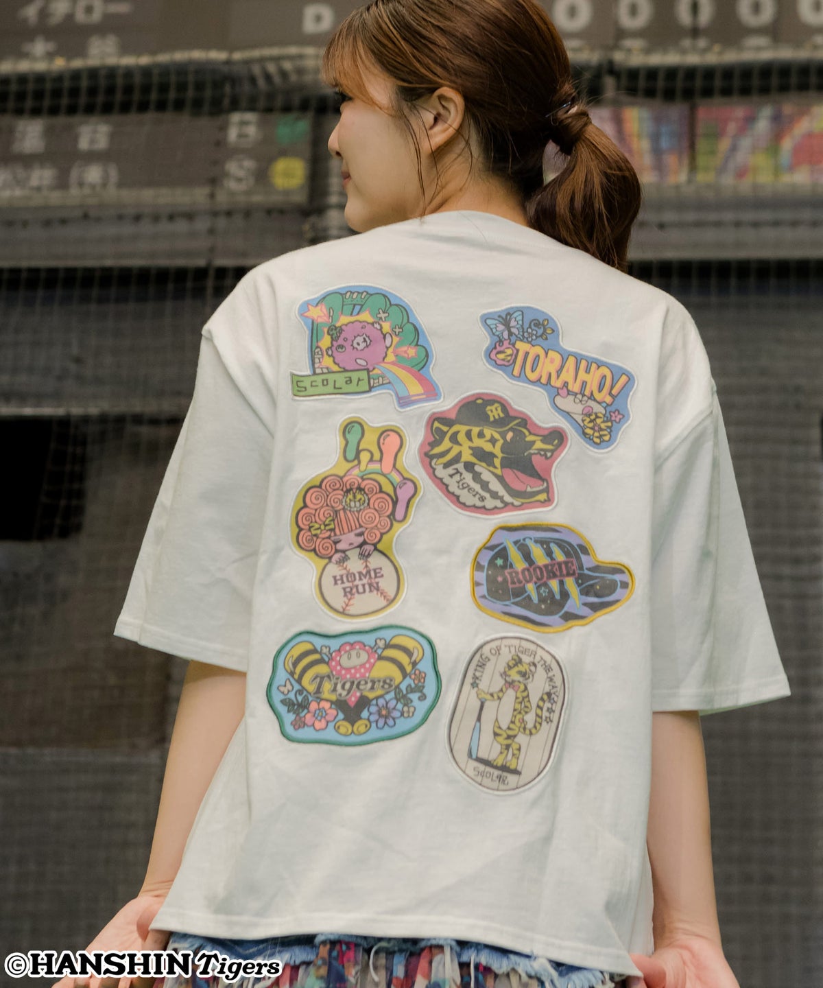 阪神タイガース×ScoLar アップリケ刺繍Tシャツ-6