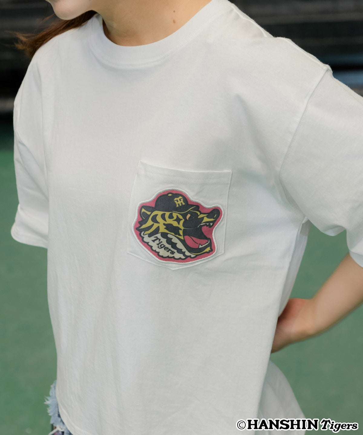 阪神タイガース×ScoLar アップリケ刺繍Tシャツ-9