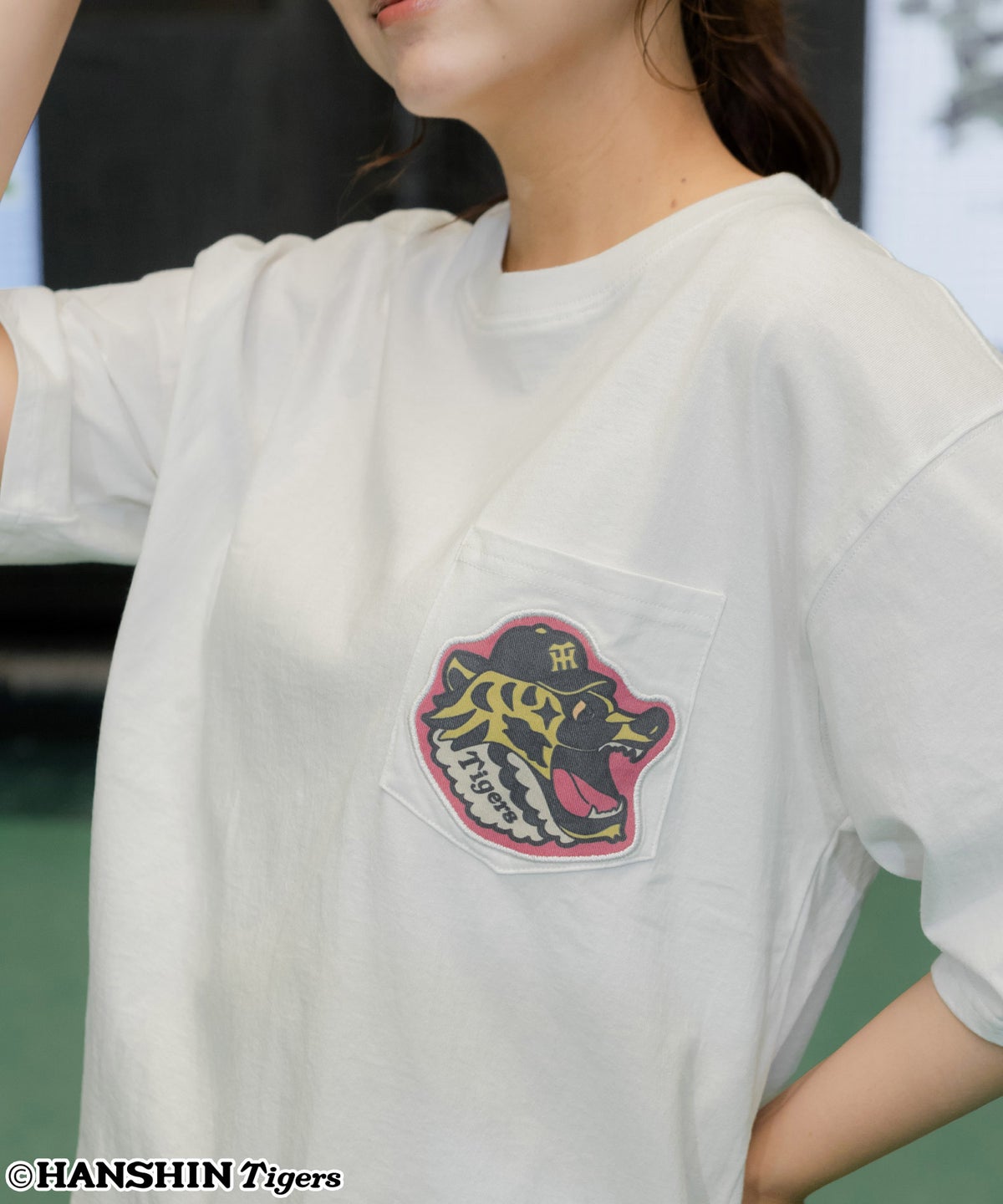 阪神タイガース×ScoLar アップリケ刺繍Tシャツ-10