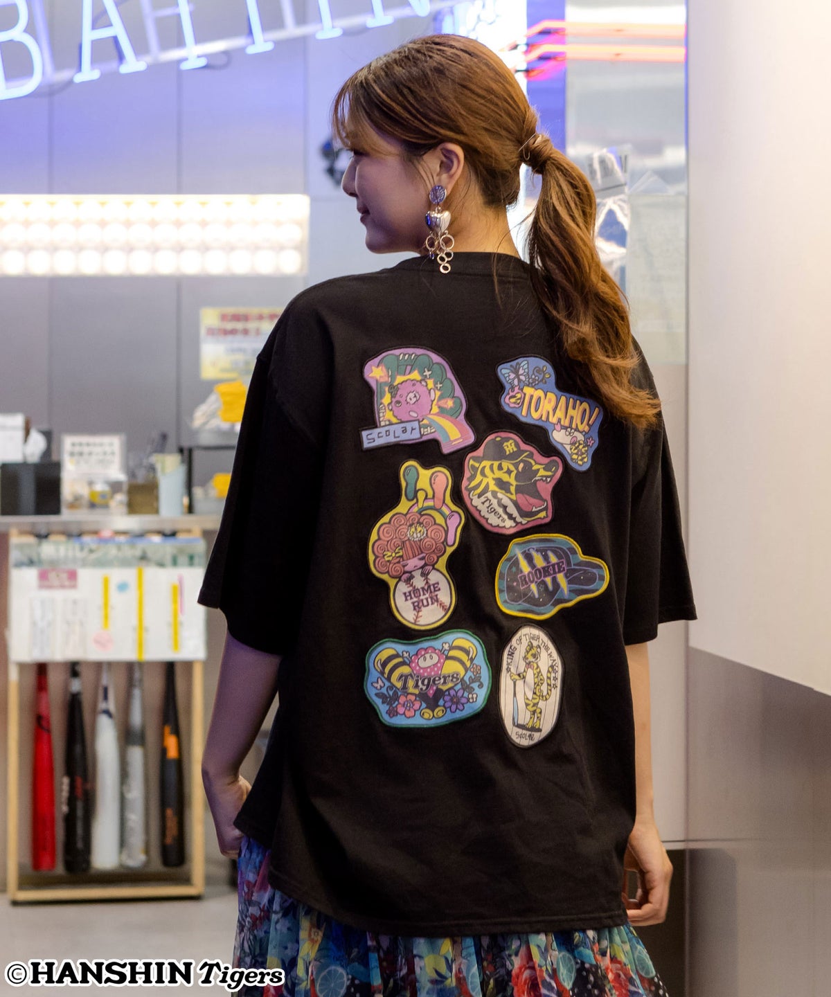 阪神タイガース×ScoLar アップリケ刺繍Tシャツ-14