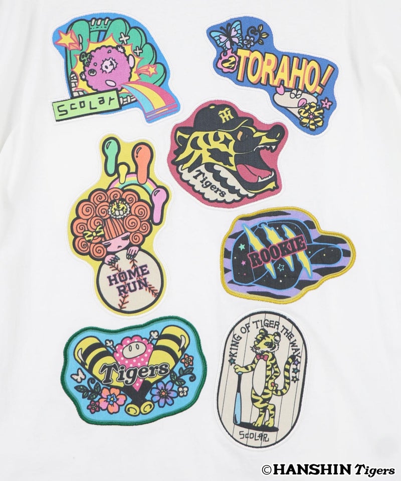 阪神タイガース×ScoLar アップリケ刺繍Tシャツ-19