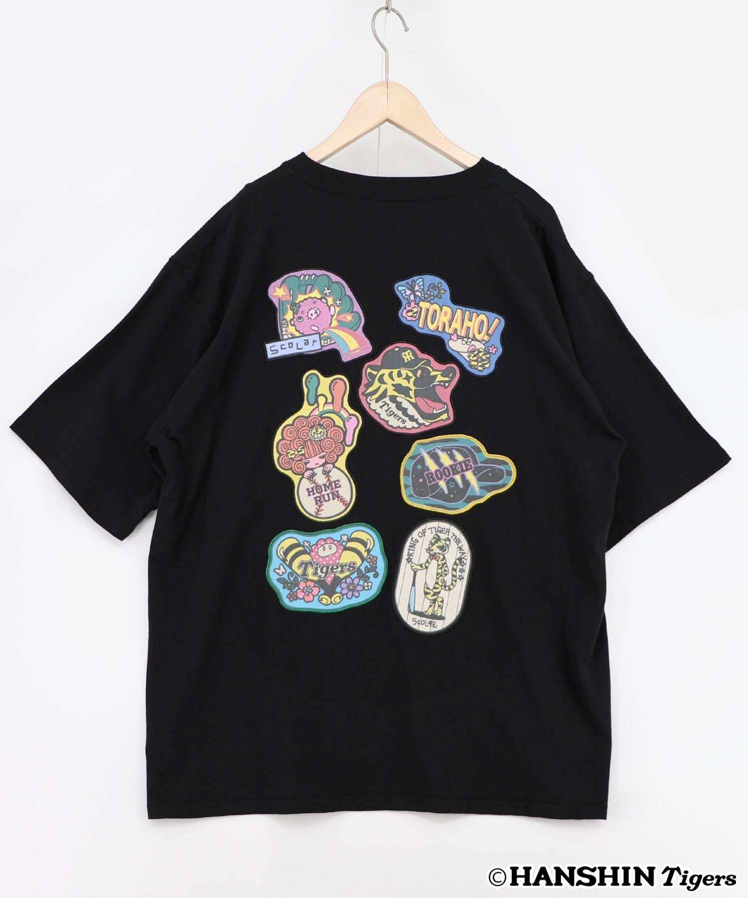 462025：阪神タイガース×ScoLar アップリケ刺繍Tシャツの通販-ScoLar