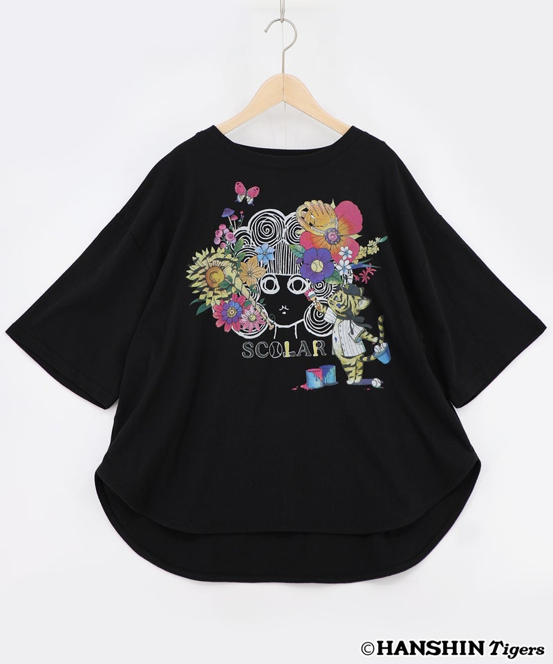 阪神タイガース×ScoLar スカラー花柄ｘちいさなトラのこども柄Ｔシャツ-18