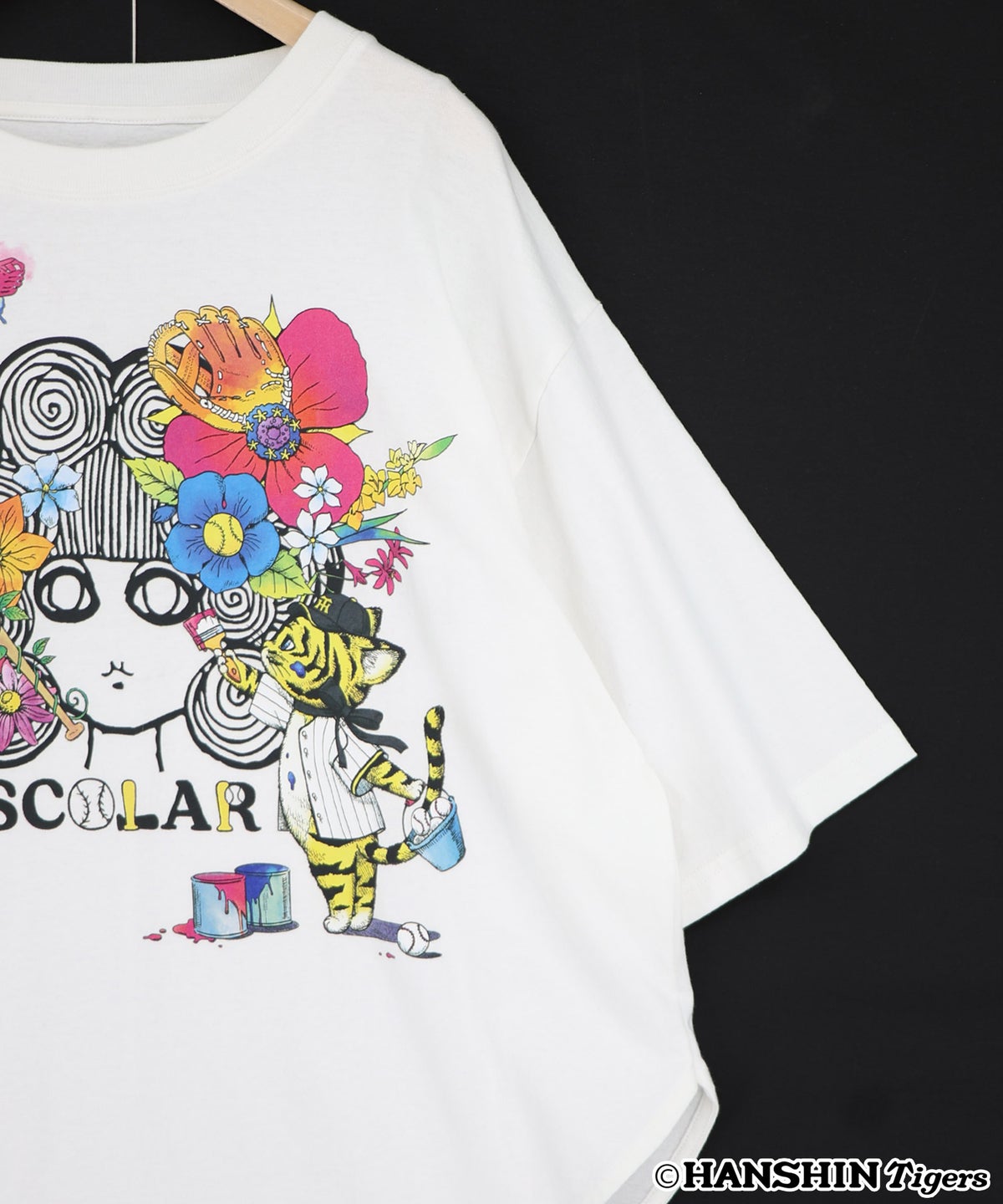 阪神タイガース×ScoLar スカラー花柄ｘちいさなトラのこども柄Ｔシャツ-22