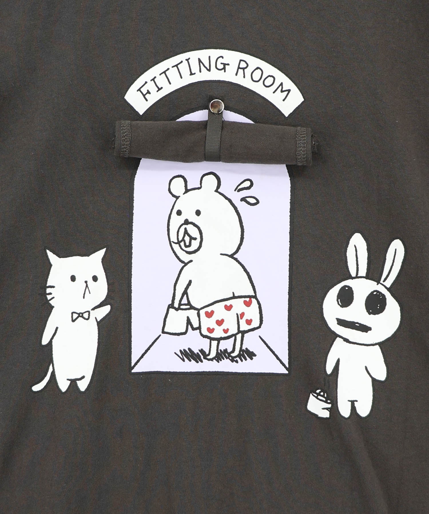 362132：試着室の秘密 お着替え中クマ柄Tシャツの通販-ScoLar