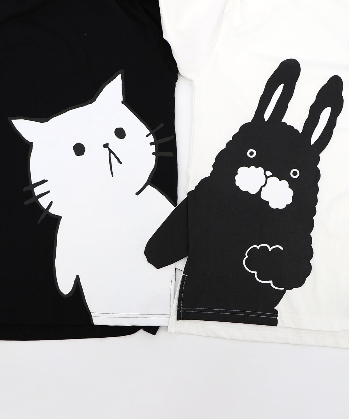 おててつなぎ ネコorラビルTシャツ-25
