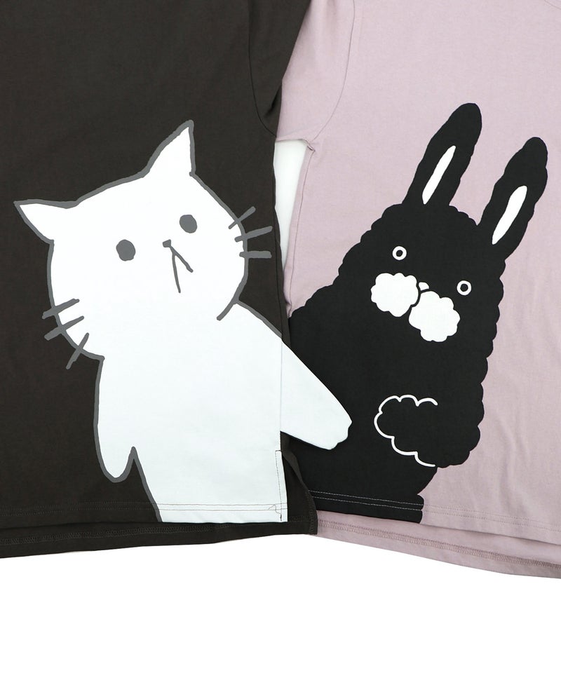 おててつなぎ ネコorラビルTシャツ-26