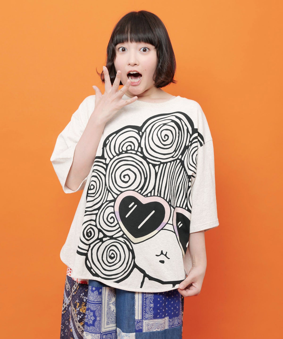 サングラススカラーちゃん UVプリントTシャツ-1