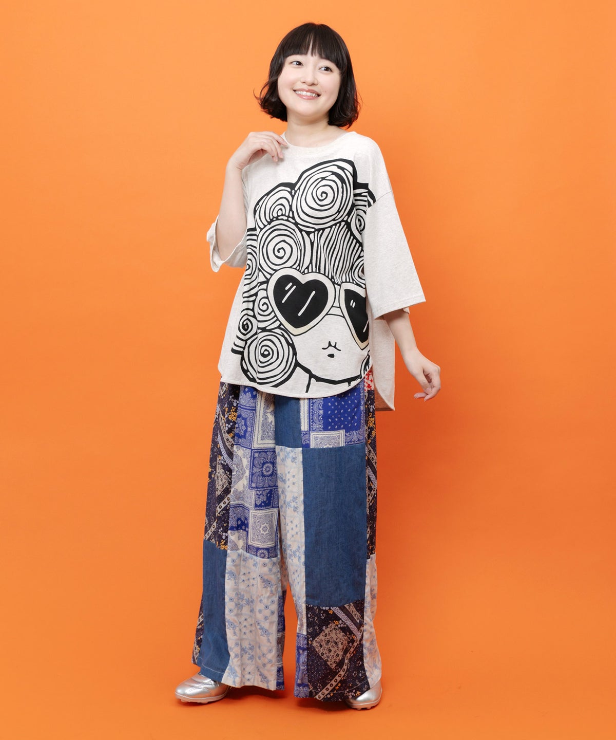 サングラススカラーちゃん UVプリントTシャツ-3
