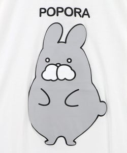 ポンポン ポポラ柄Tシャツ-10