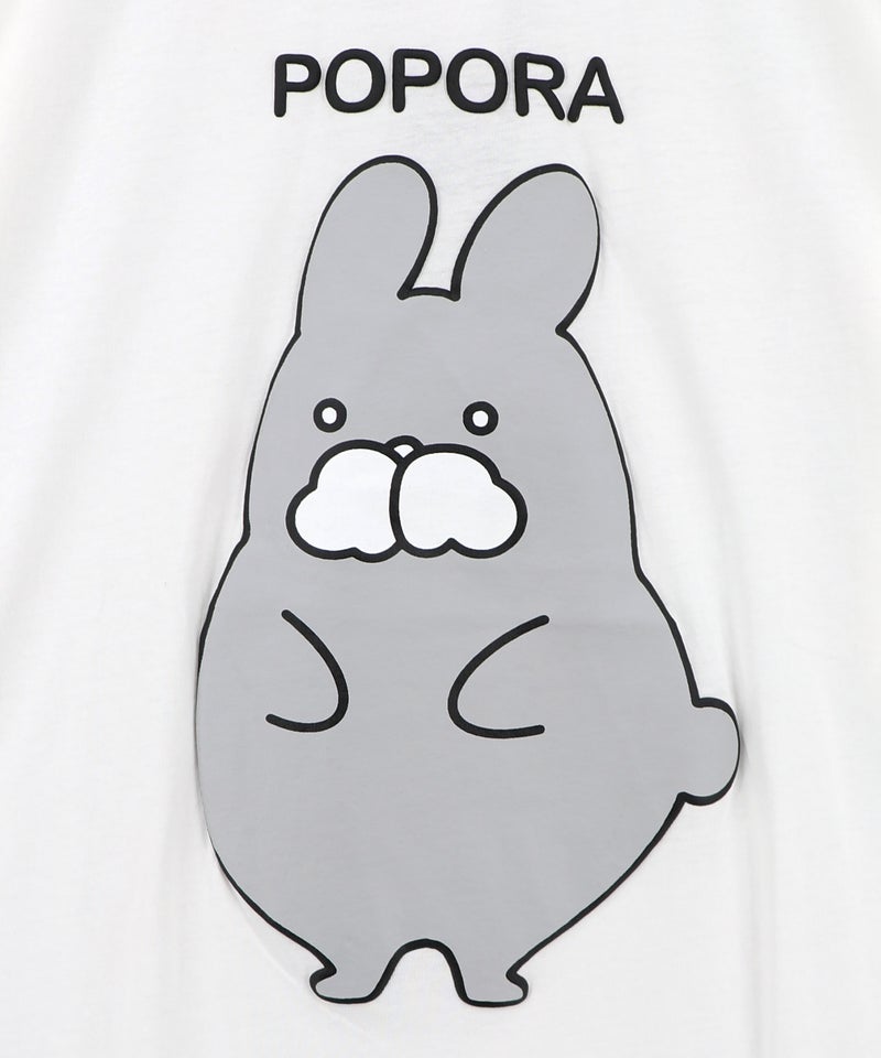 ポンポン ポポラ柄Tシャツ-10