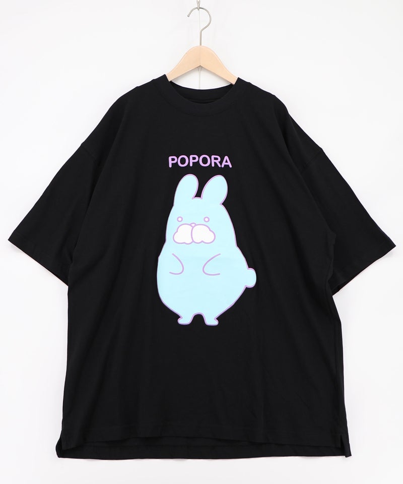 ポンポン ポポラ柄Tシャツ-11